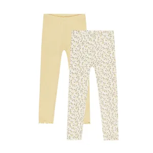 Ribbed Legging Set | Lemons & Yellow