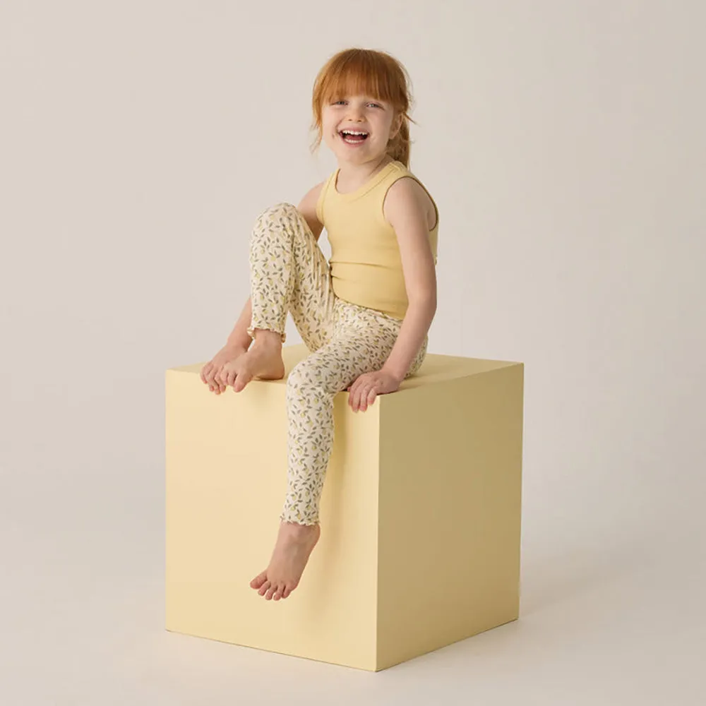 Ribbed Legging Set | Lemons & Yellow