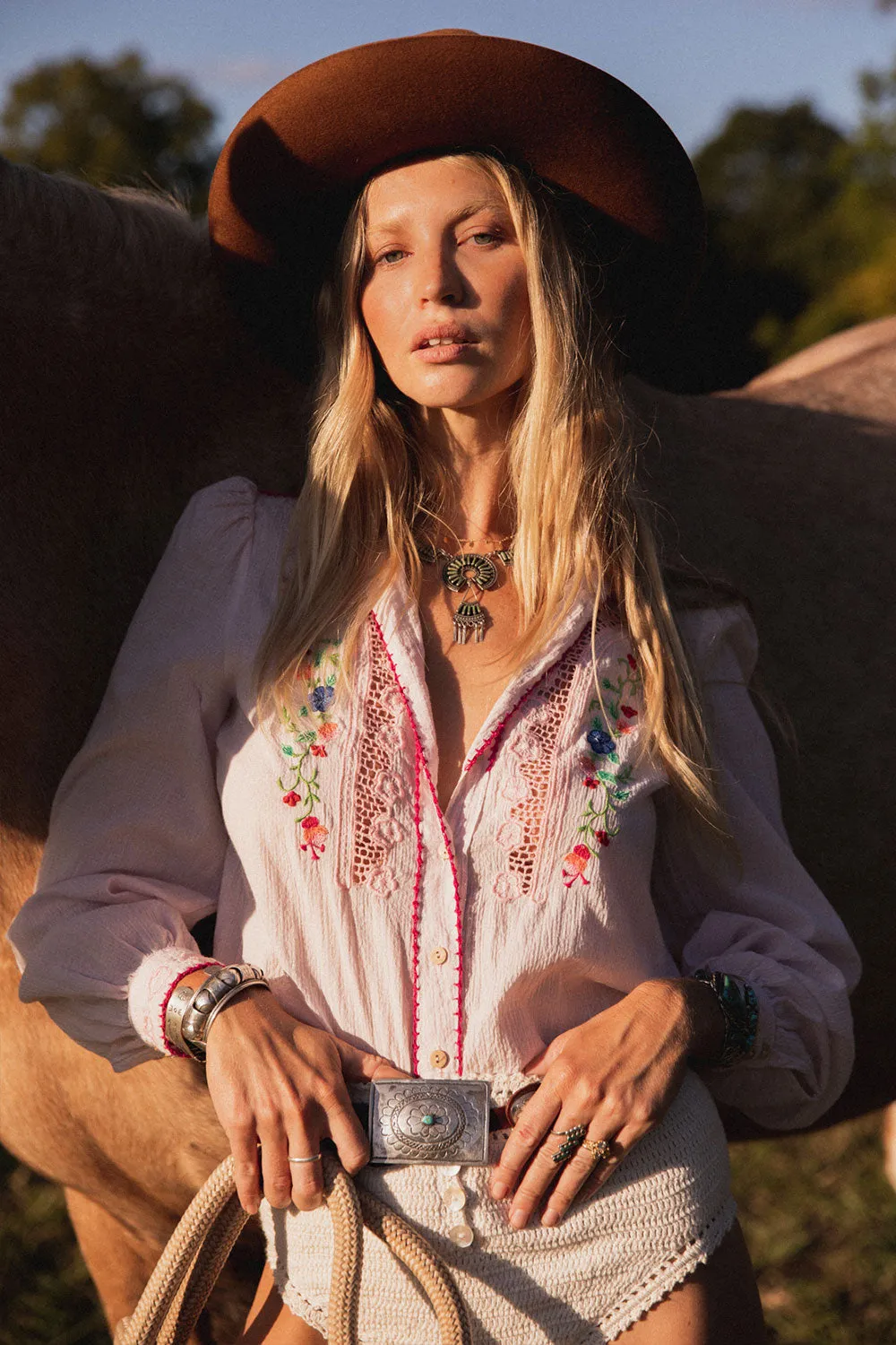 Rocky Mountain Way Blouse - Spring Blossom