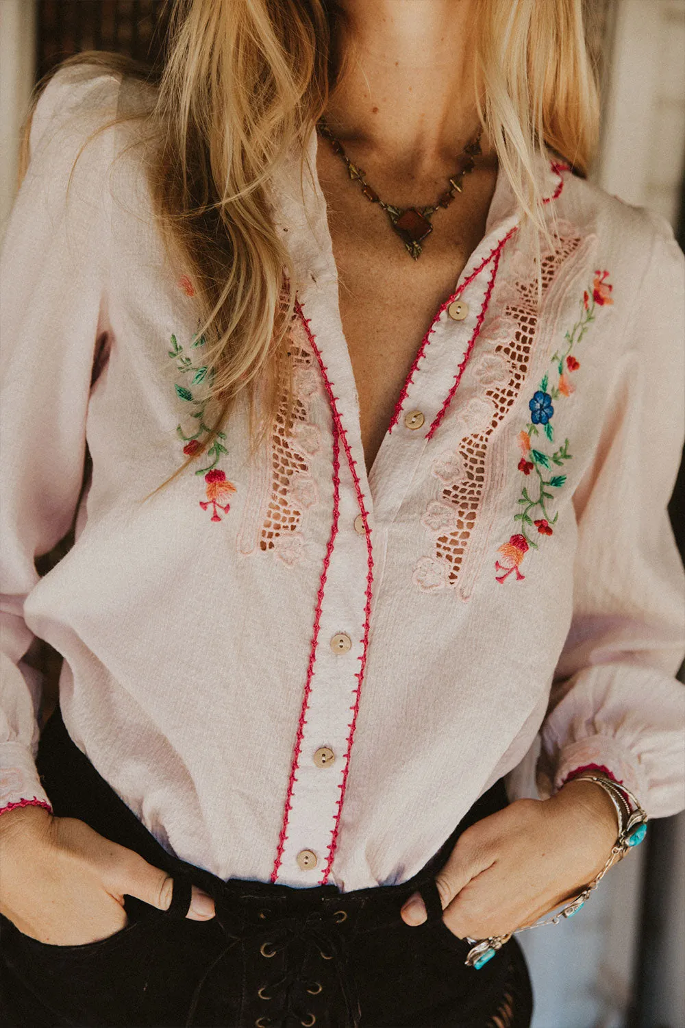 Rocky Mountain Way Blouse - Spring Blossom