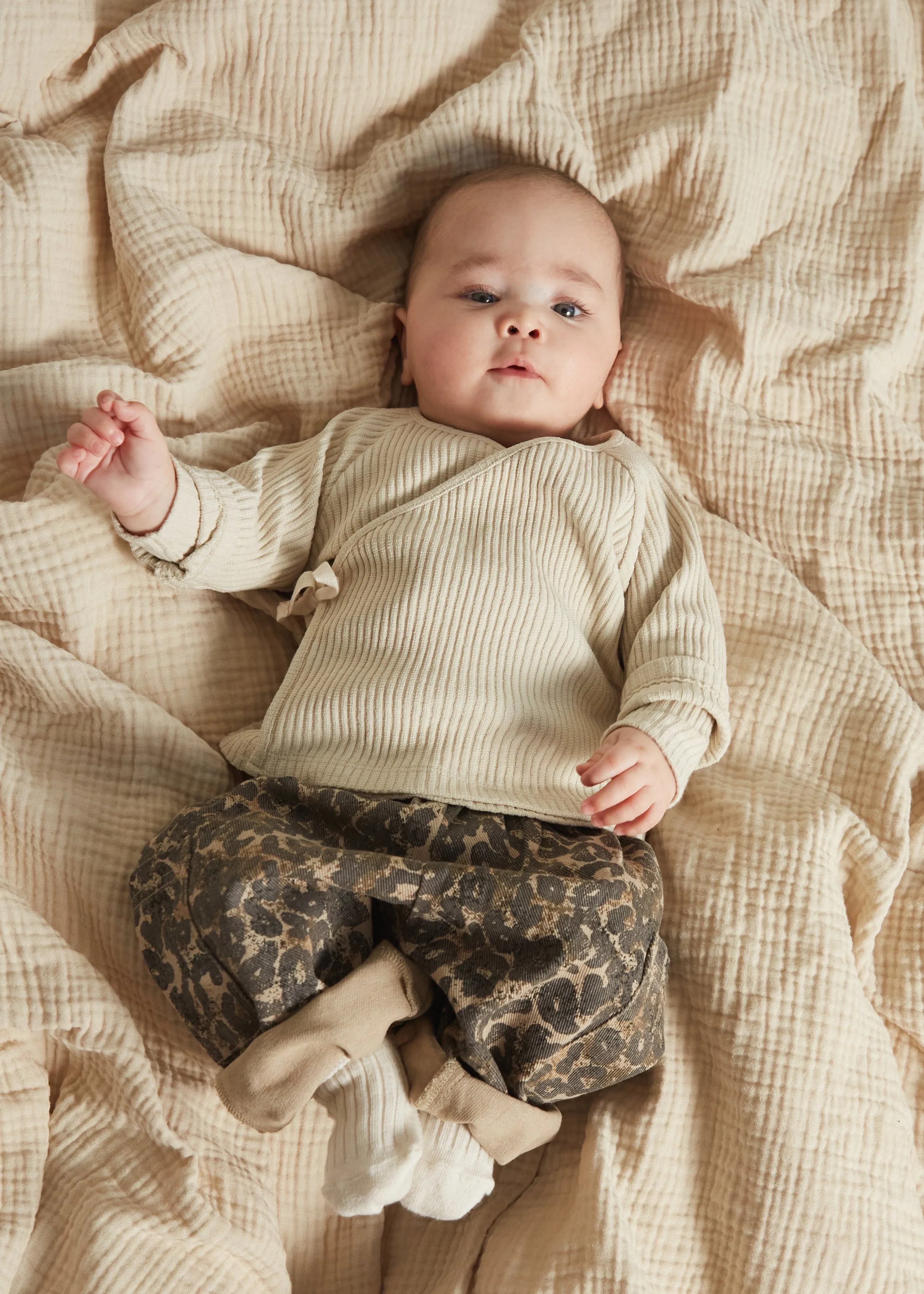 Romy Oat Rib Wrap Cardigan
