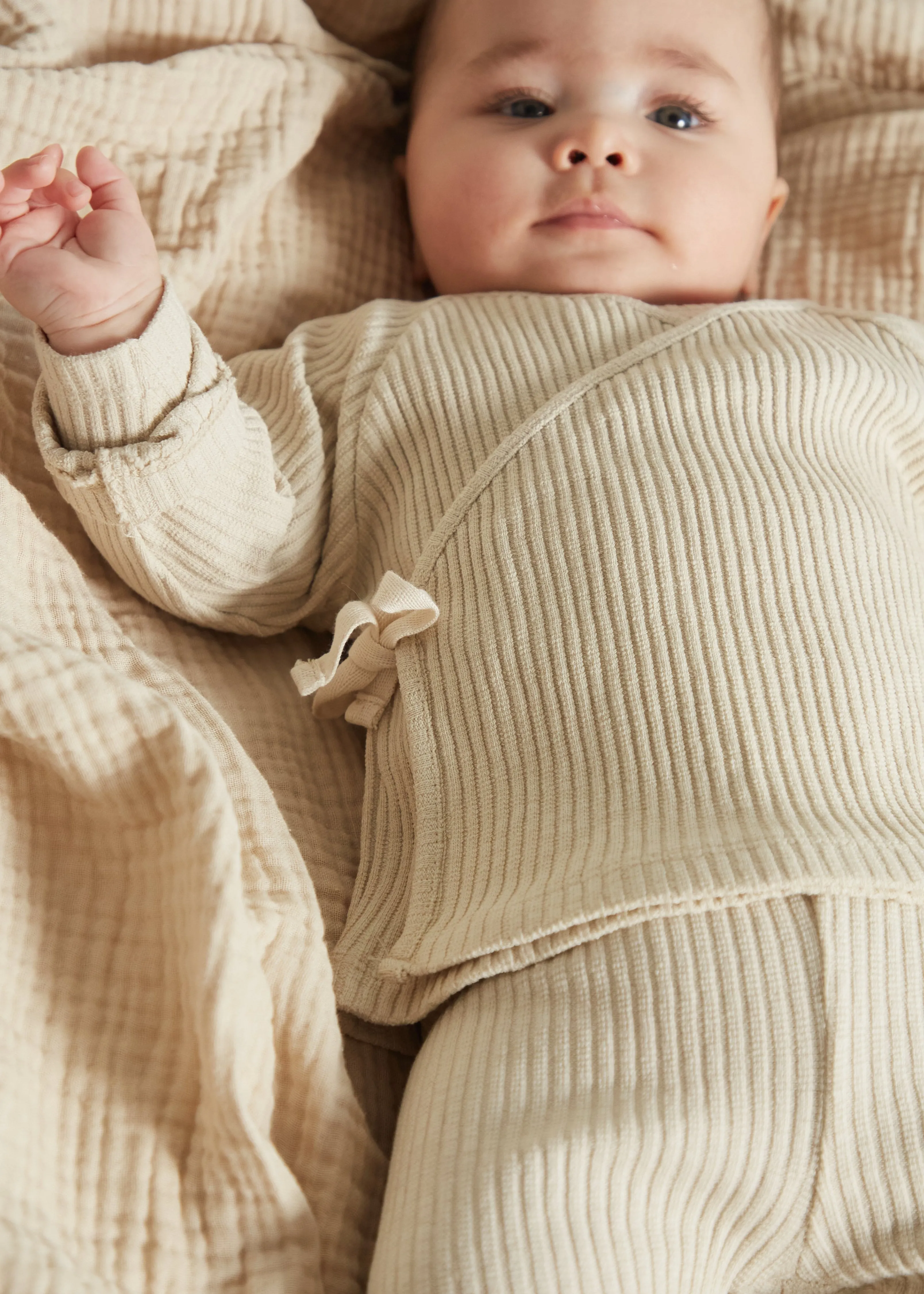 Romy Oat Rib Wrap Cardigan