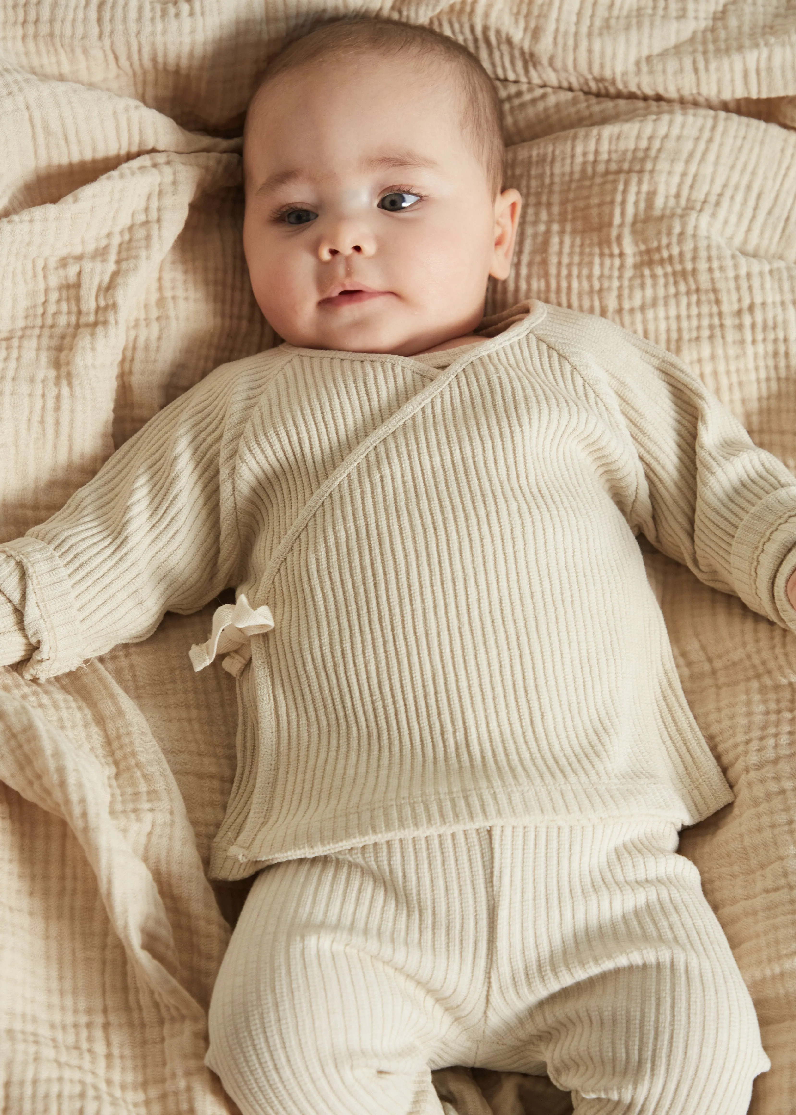 Romy Oat Rib Wrap Cardigan