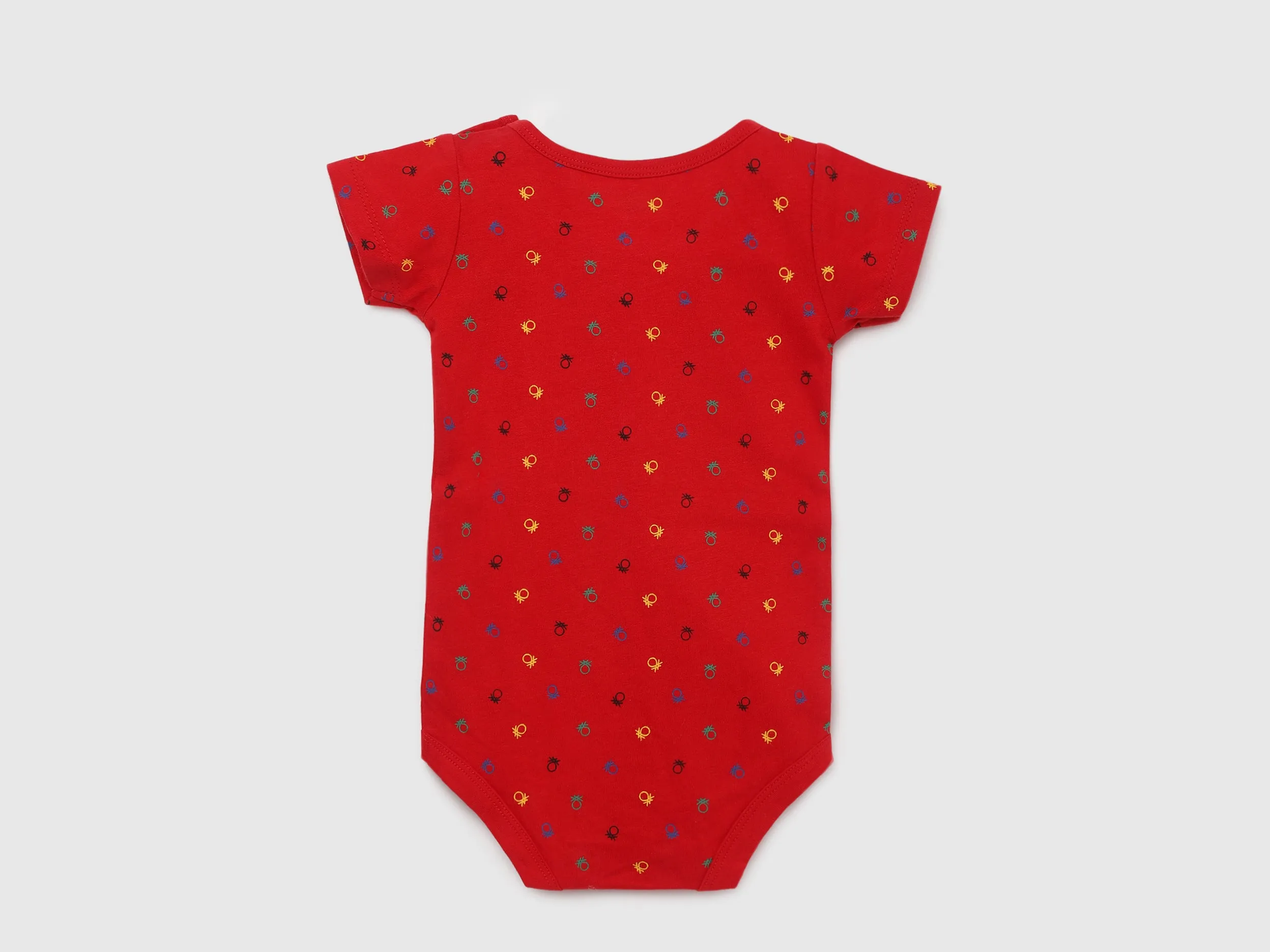 Round Neck Short Sleeves Baby Rompers - Pack of 2