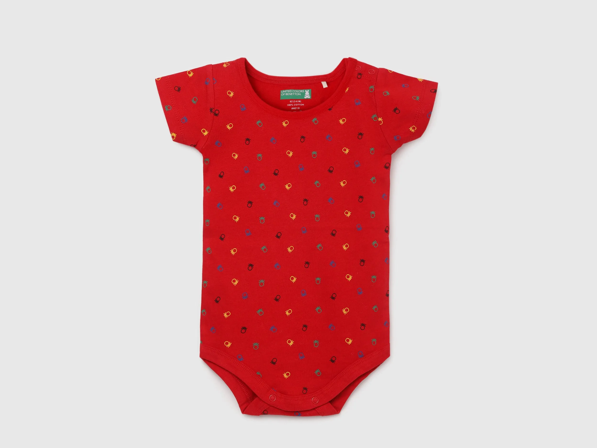 Round Neck Short Sleeves Baby Rompers - Pack of 2