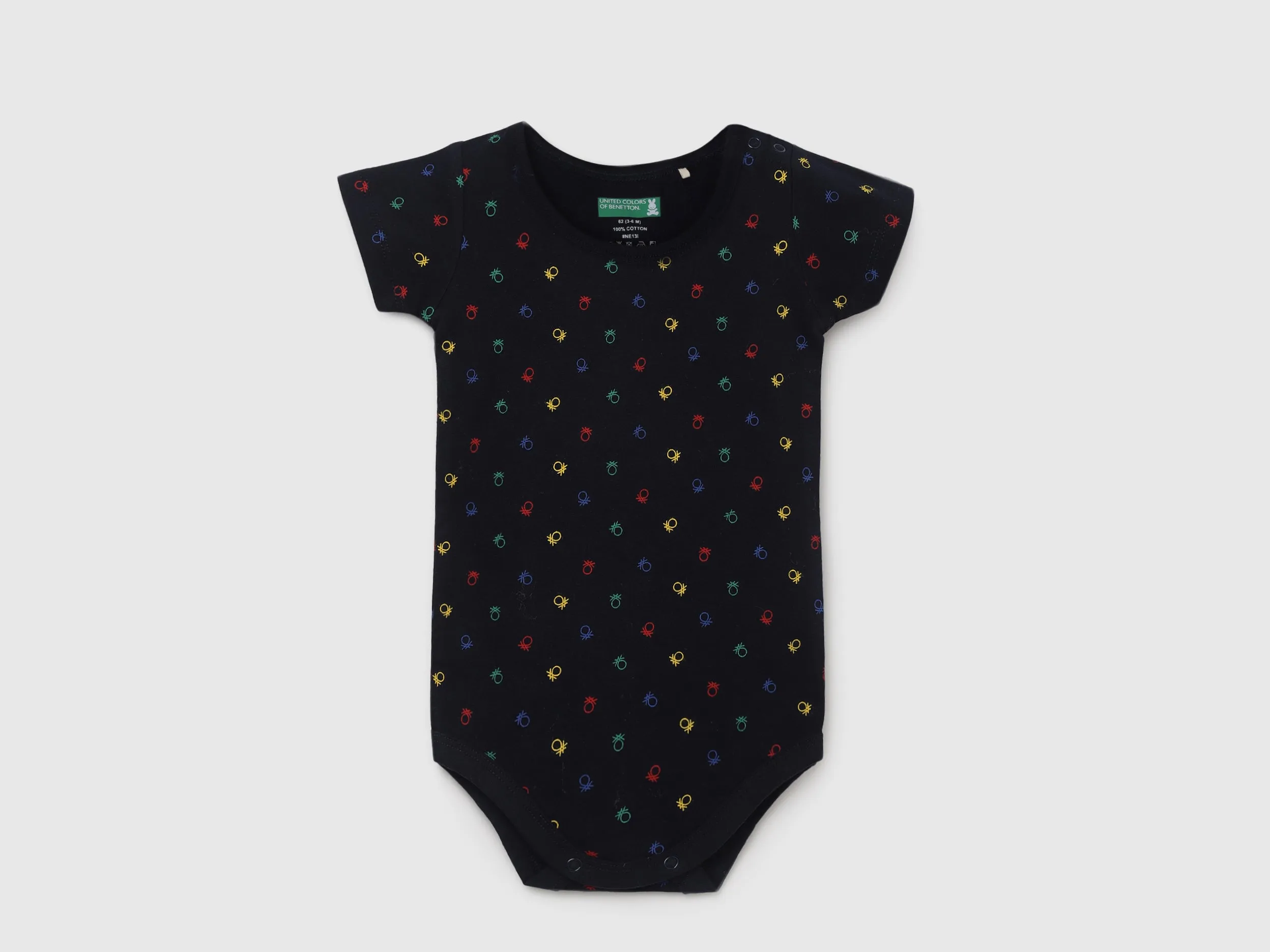 Round Neck Short Sleeves Baby Rompers - Pack of 2