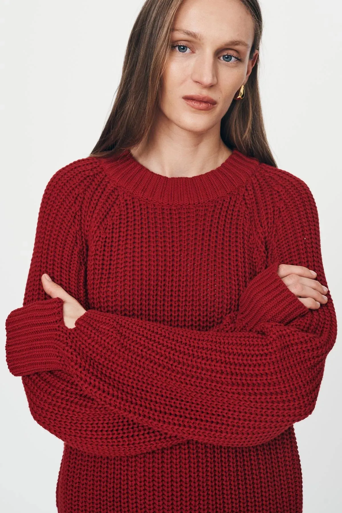 Rowie the Label Bronson Knit Jumper - Chili Red