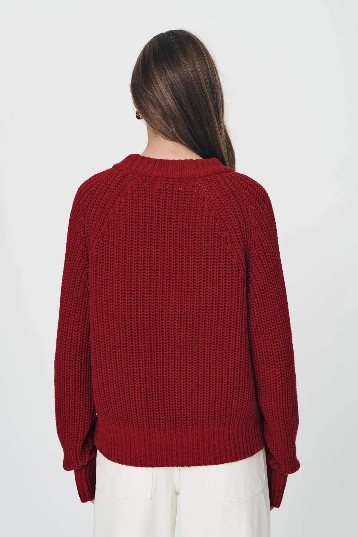 Rowie the Label Bronson Knit Jumper - Chili Red
