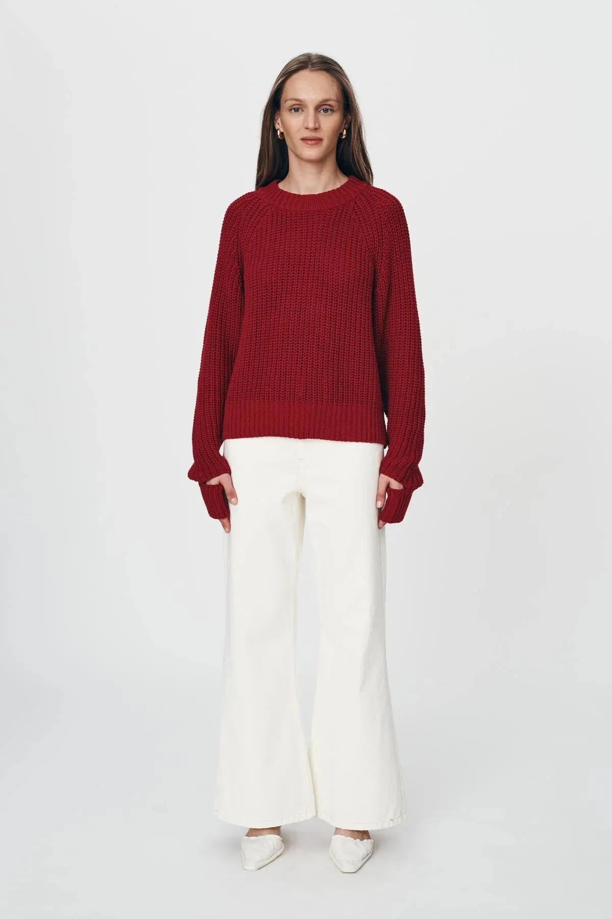 Rowie the Label Bronson Knit Jumper - Chili Red
