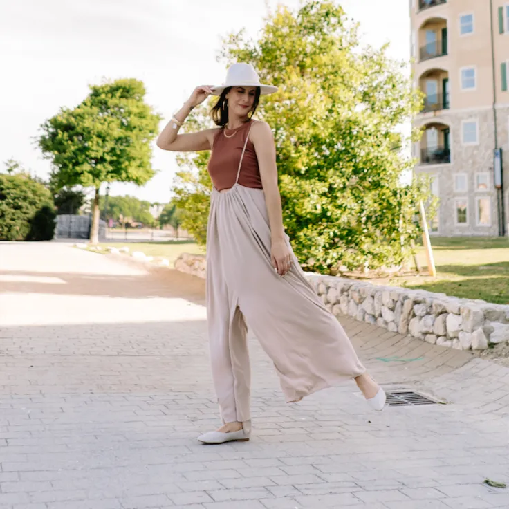 Santa Cruz Wide Leg Flowy Jumpsuit - FINAL SALE