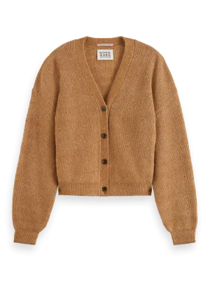 Scotch & Soda Relaxed Cardigan - Tobacco Melange