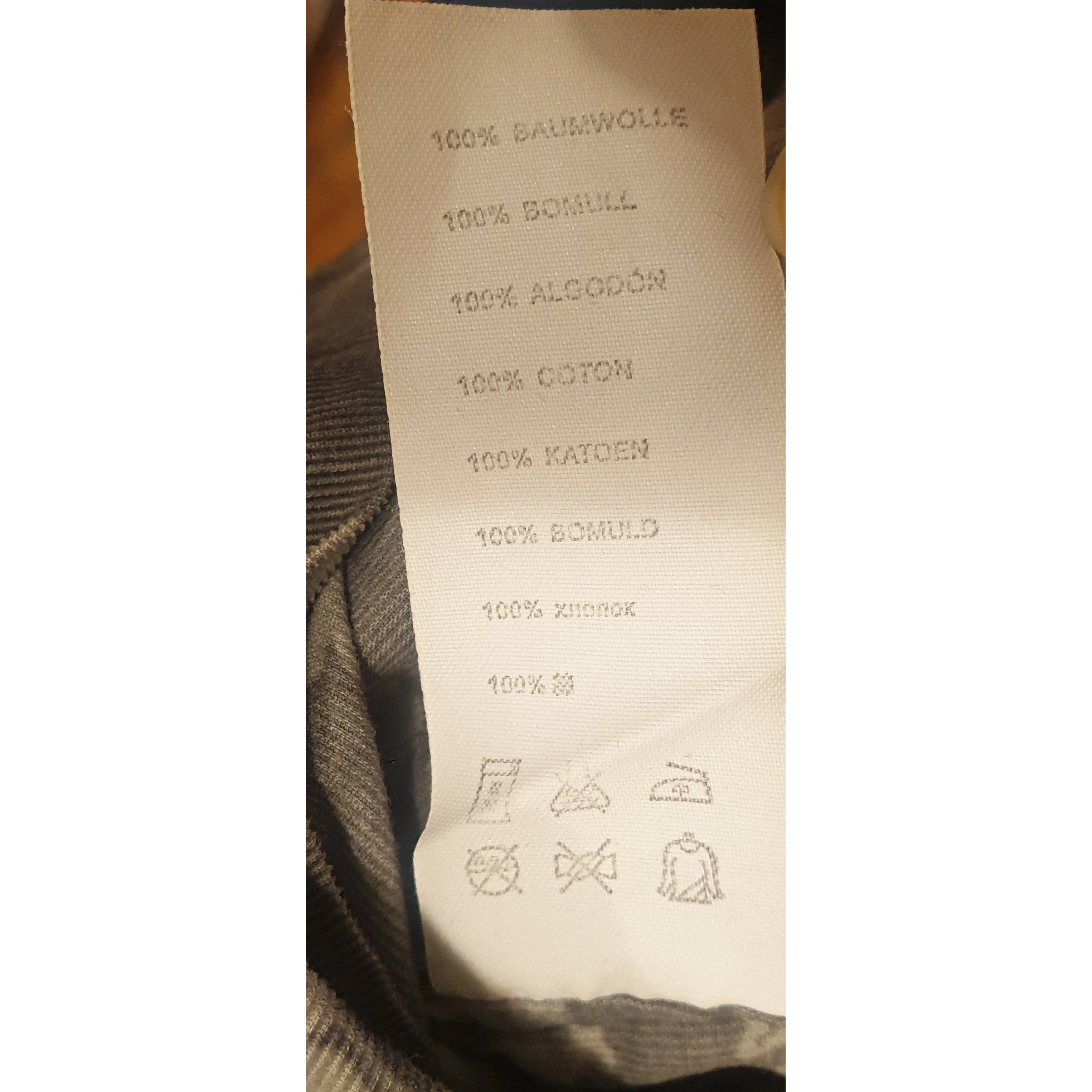 Seasalt grey fine cord dress with subtle lighter grey floral print size 14 (best fits size 12)