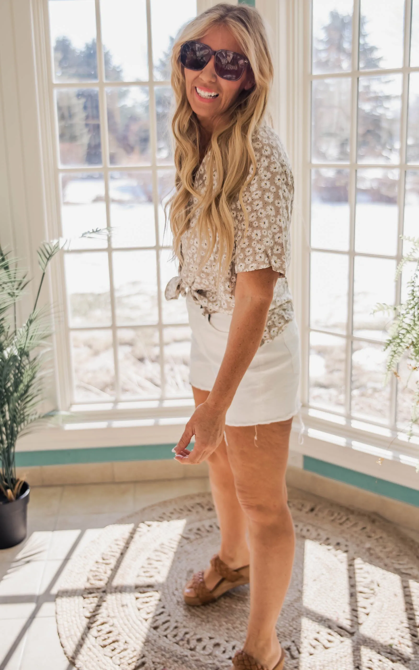 Sending You Daisies Button Down Top - Final Sale