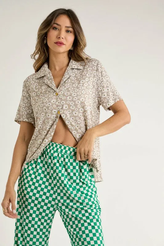 Sending You Daisies Button Down Top - Final Sale