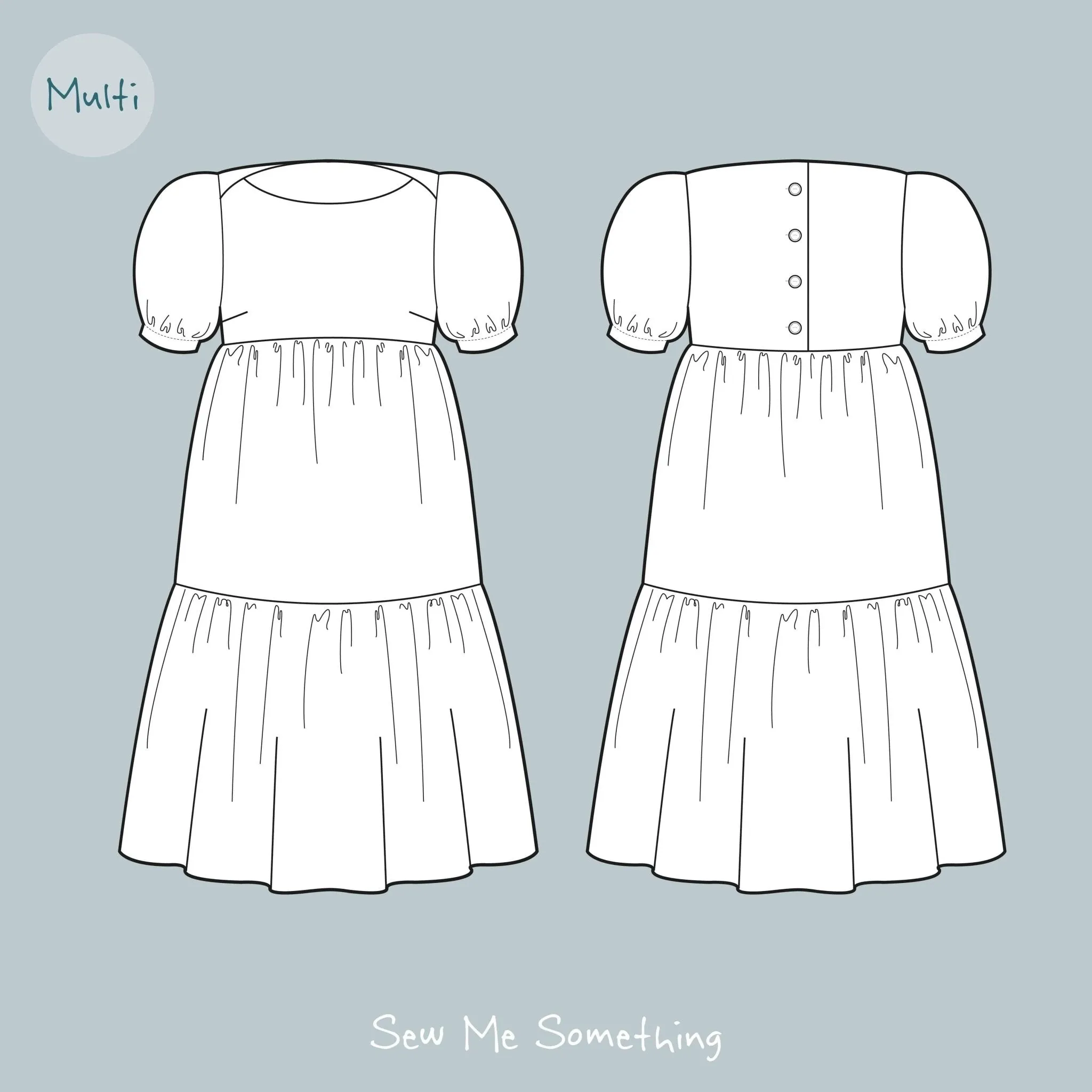 Sew Me Something - Angelica Tiered Dress