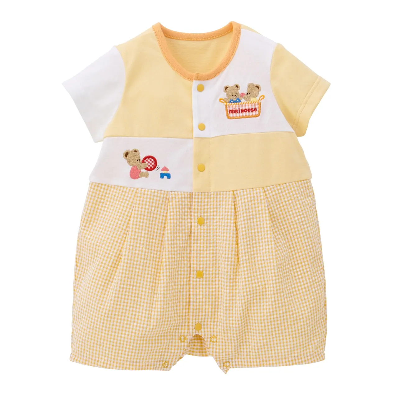 Short Gingham All-in-One Rompers