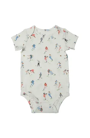 Short Sleeve Bodysuit - Football