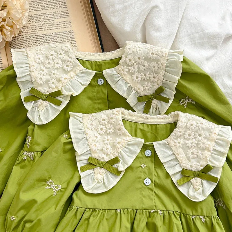 Sisters Lace Collar Dress