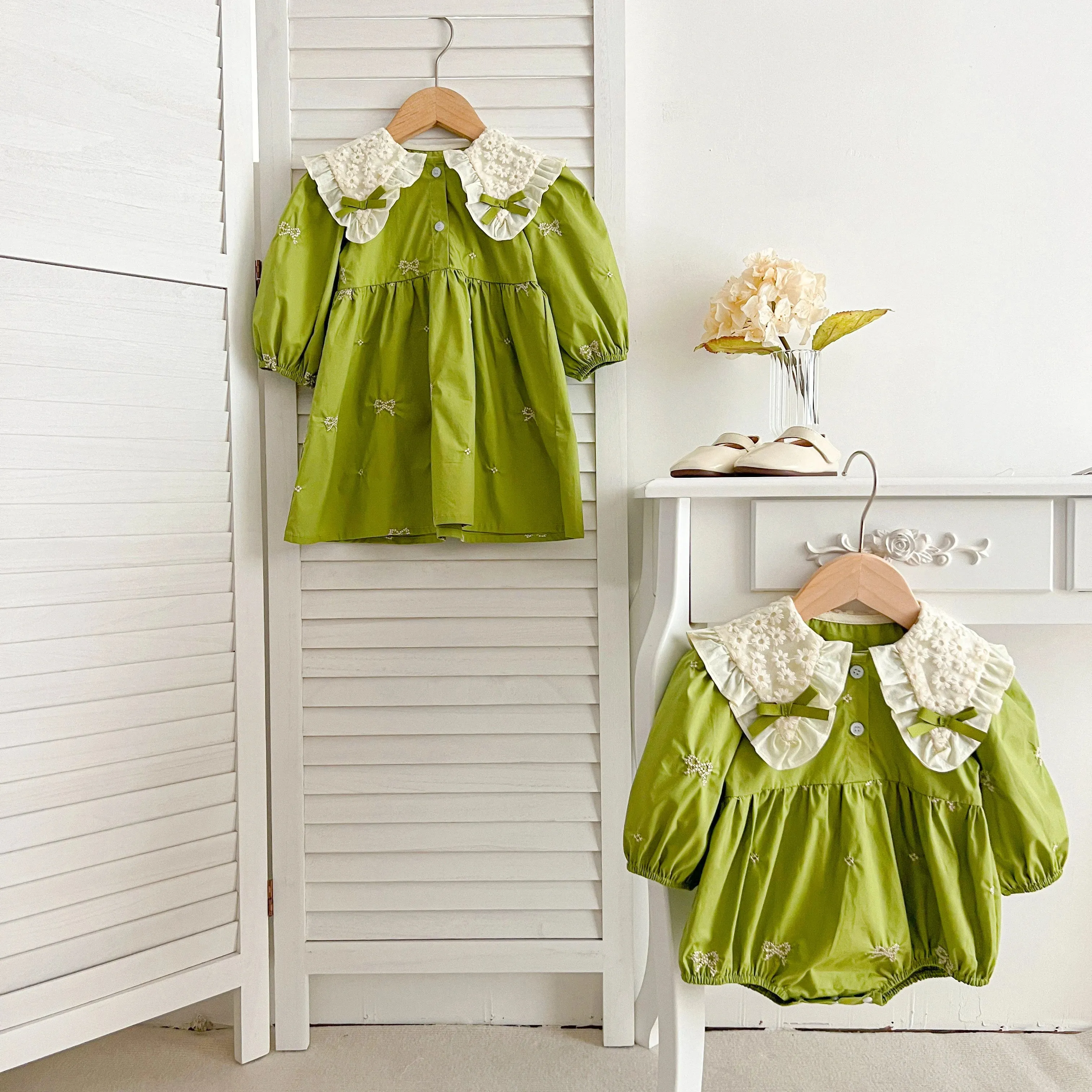 Sisters Lace Collar Dress