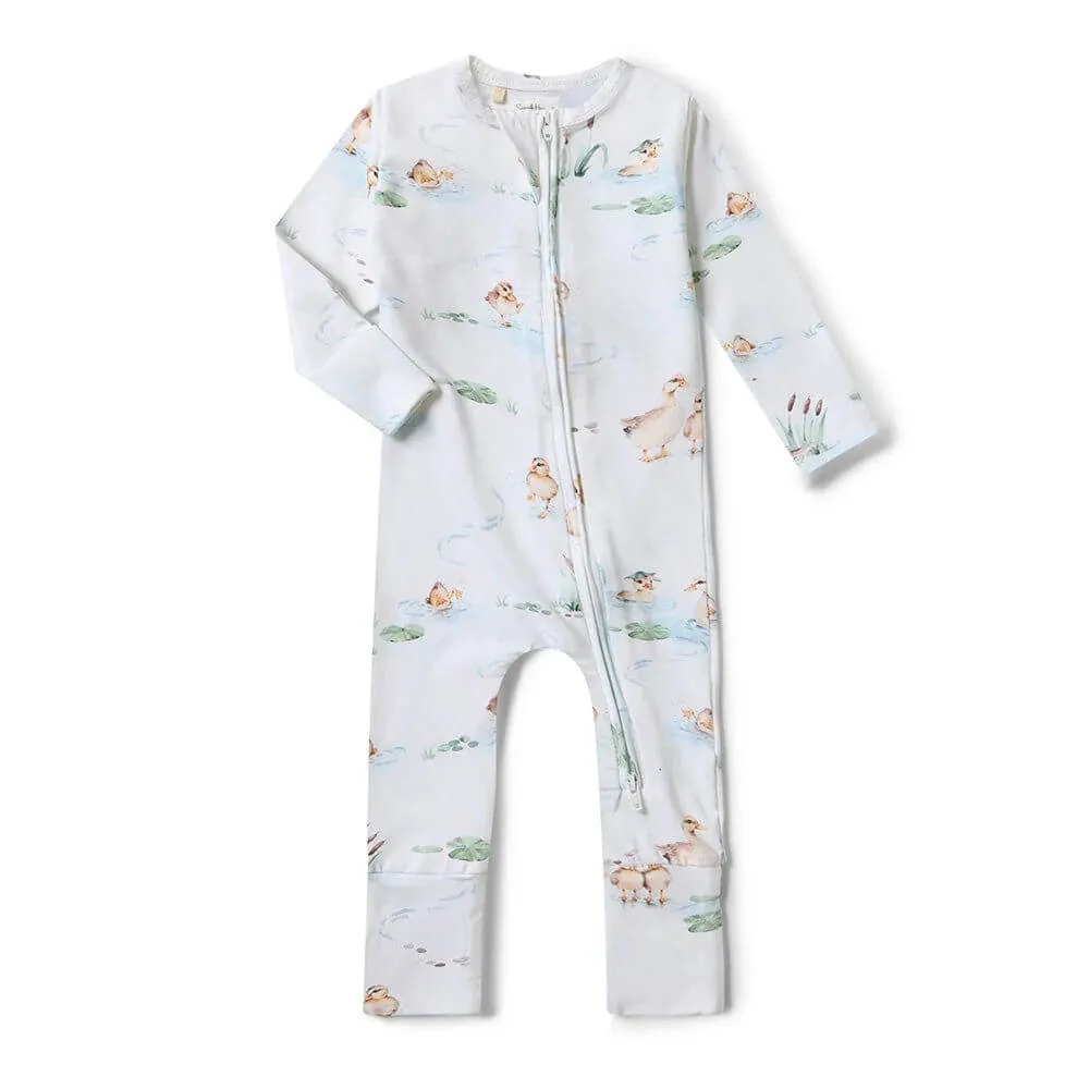 Snuggle Hunny Duck Pond Romper