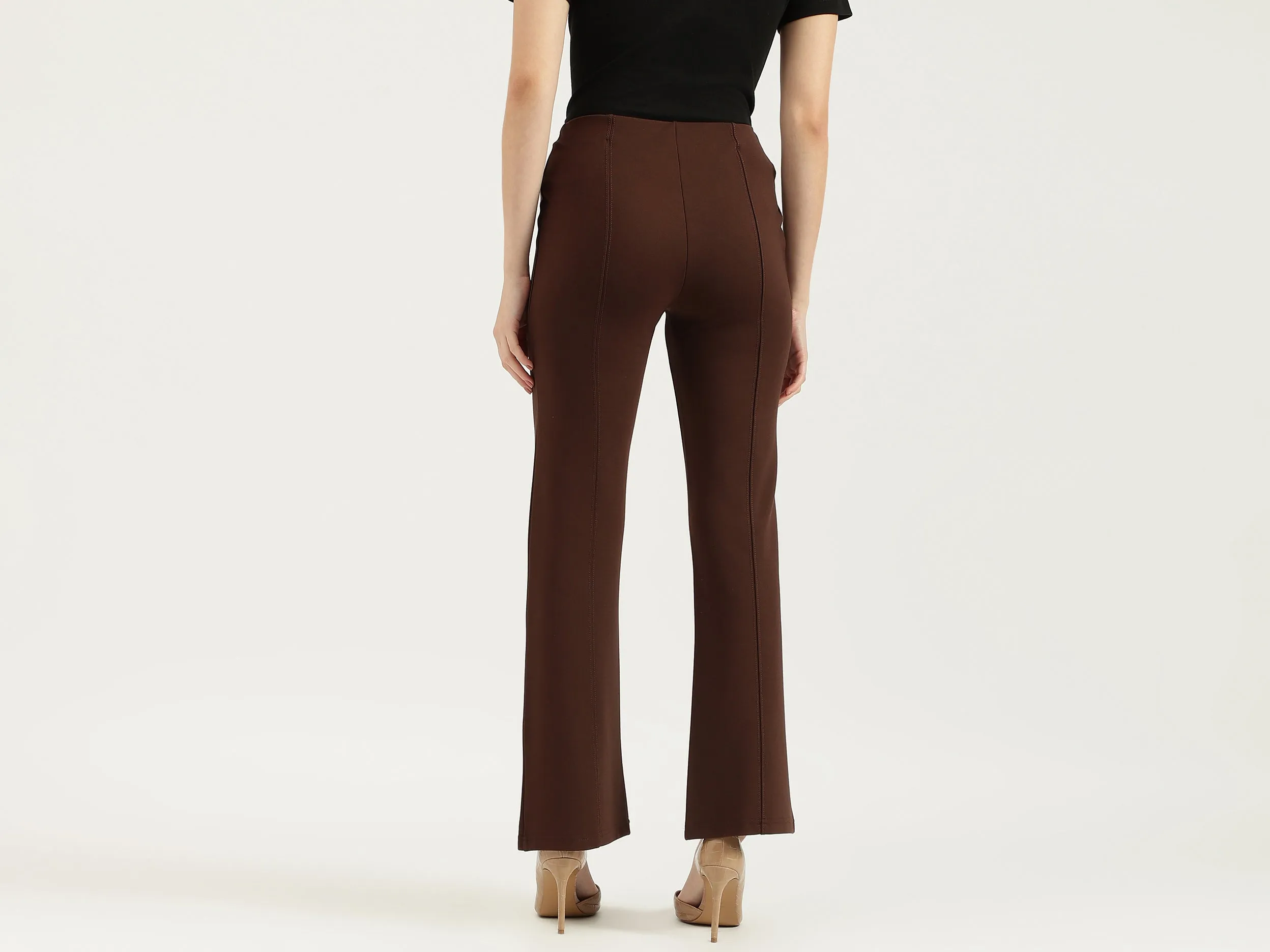 Solid Bootcut Fit Leggings