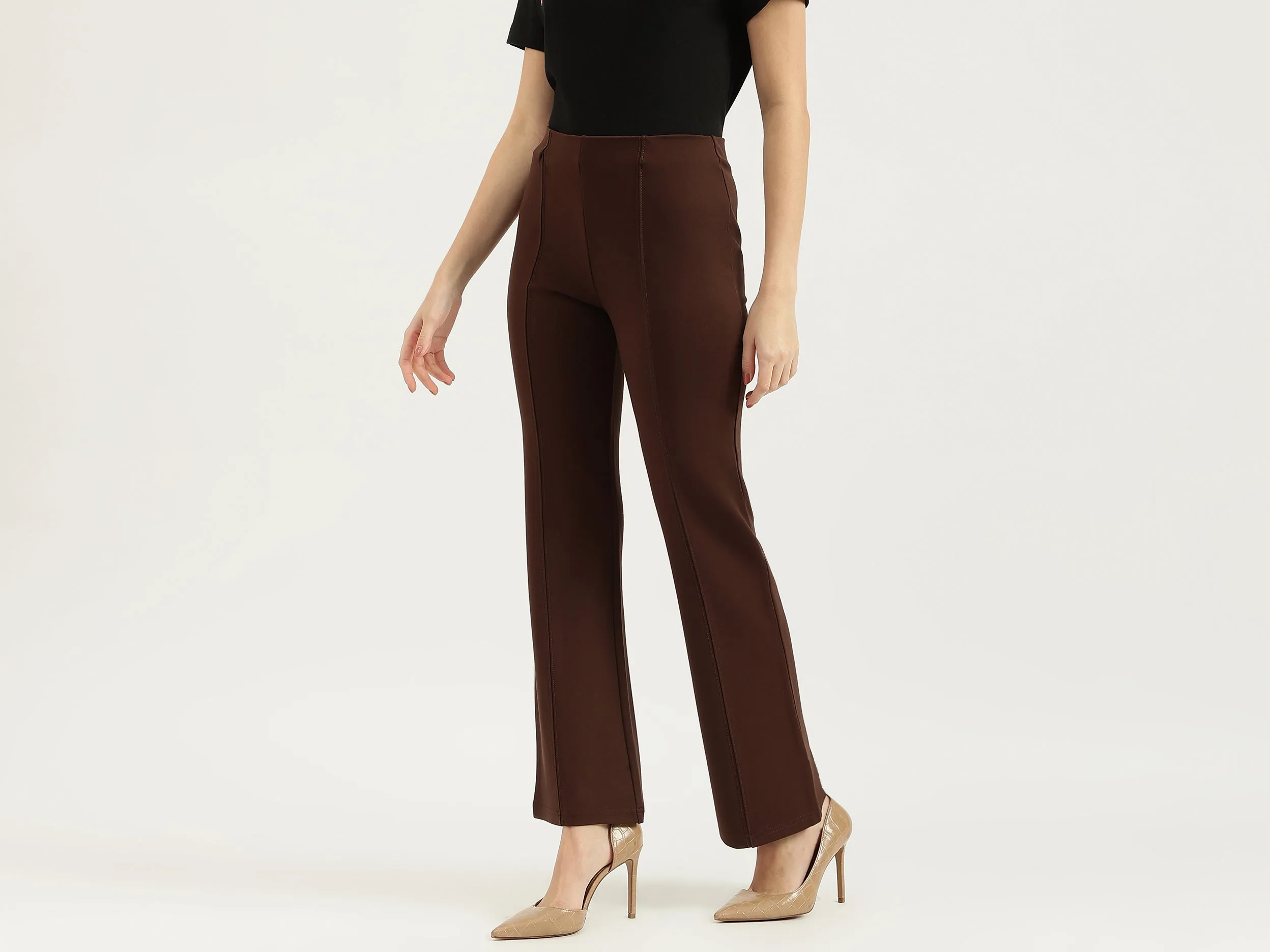 Solid Bootcut Fit Leggings