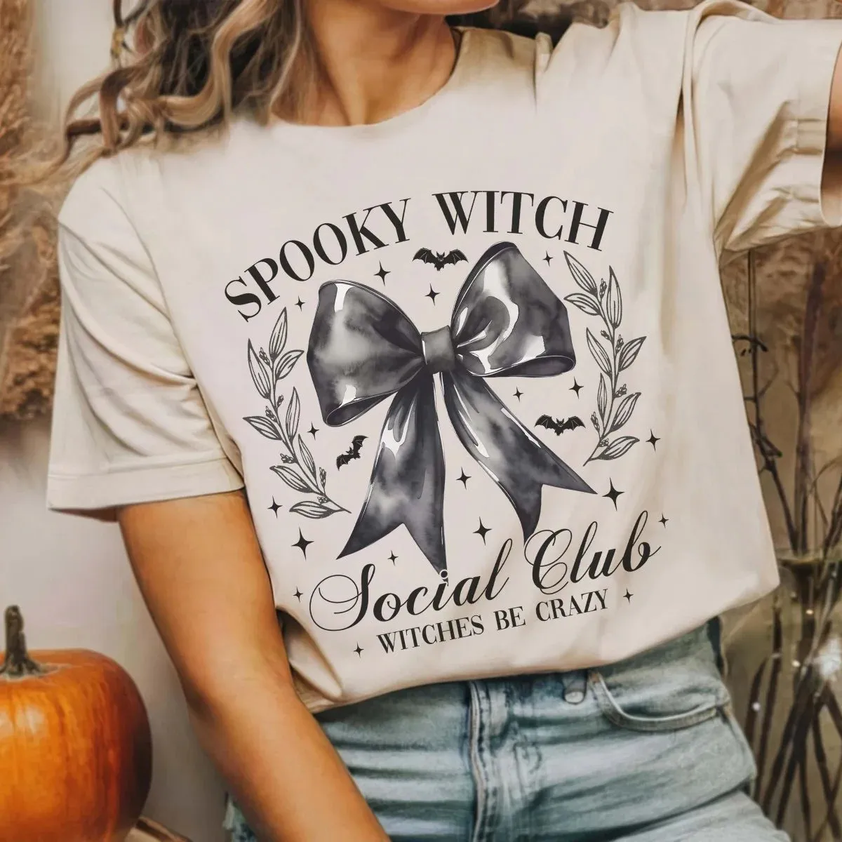 Spooky Witch Social Club Graphic T-Shirt
