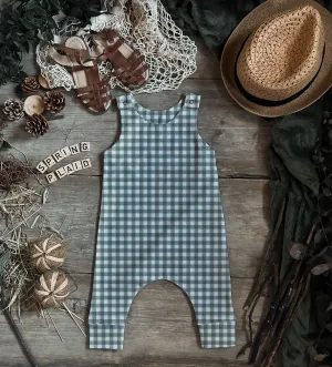 Spring Plaid Romper