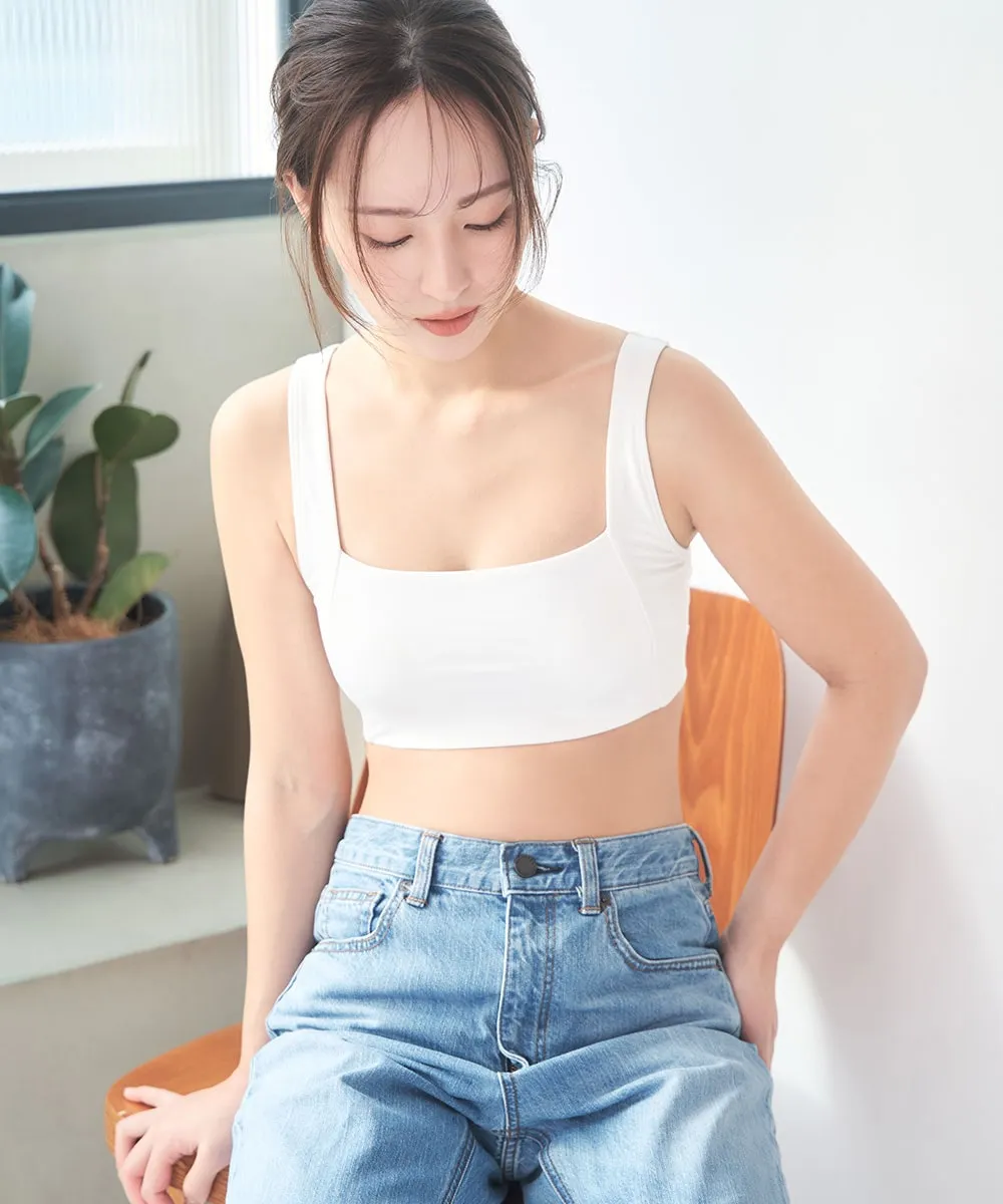 Square Neck Wireless Bra