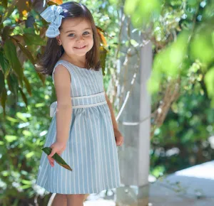 SS25 Rapife - Aqua Blue Stripe Dress