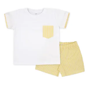 SS25 Rapife - Top and Yellow Stripe Short Set