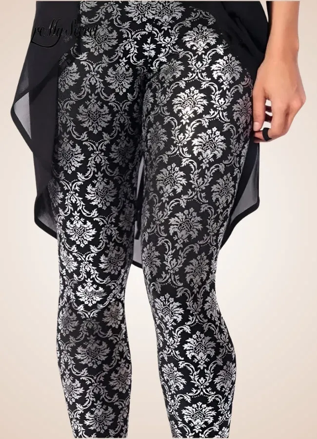Steampunk Paisley Pattern Legging