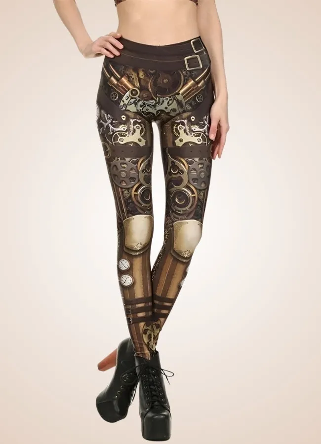 Steampunk Printed Legging