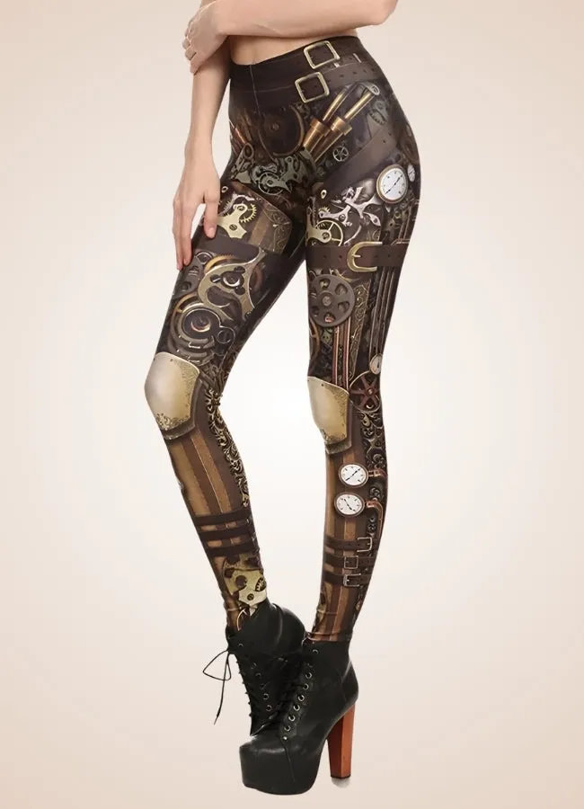 Steampunk Printed Legging