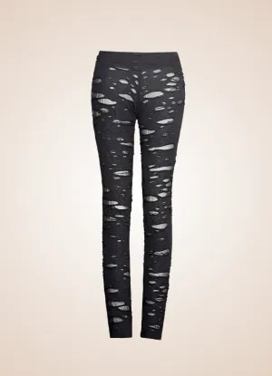 Steampunk Ripped Print Legging