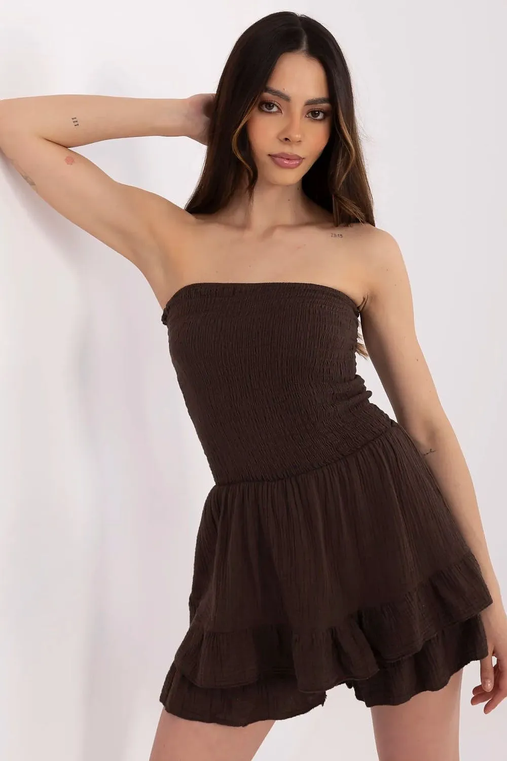 Stylish women's sleeveless romper