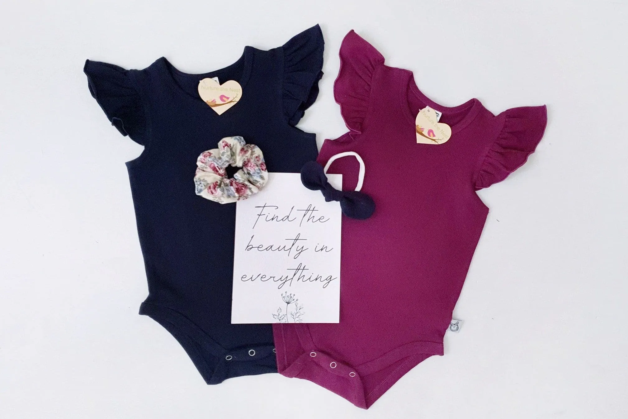 Summer Flutter Romper | Navy