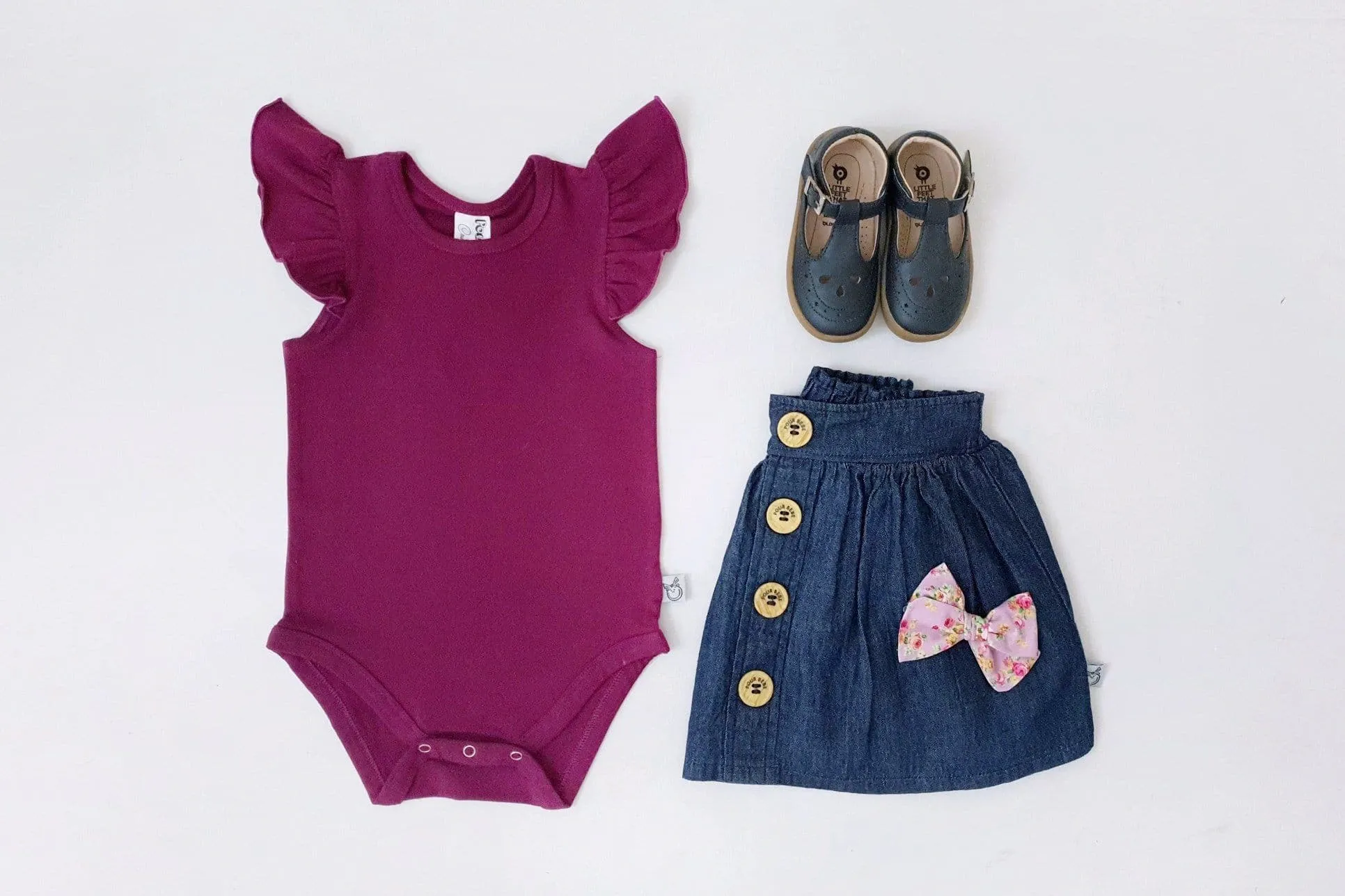 Summer Flutter Romper | Plum
