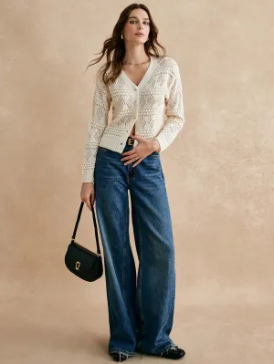 Suéter Blanco Esencial para Mujer en Cherry Vibes