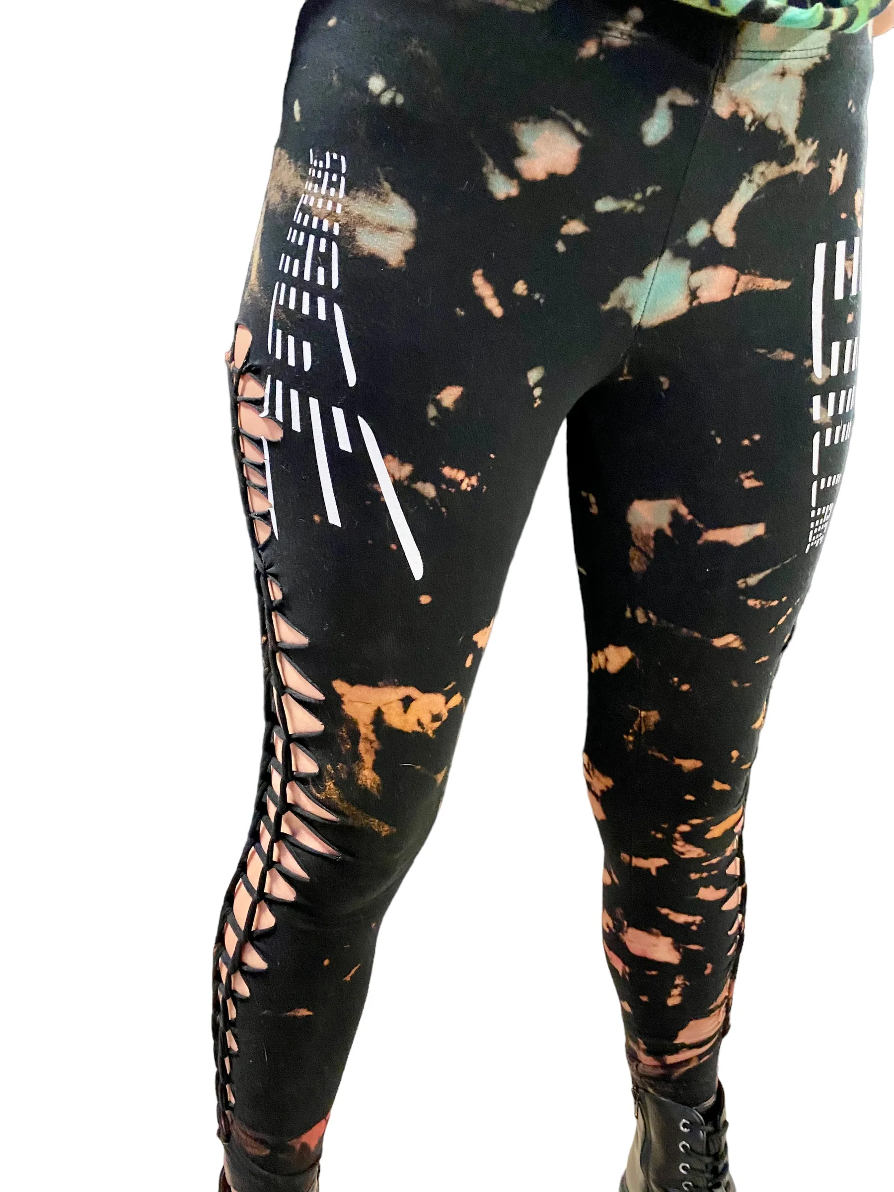 SV Photostrip Slit n' Weave Leggings