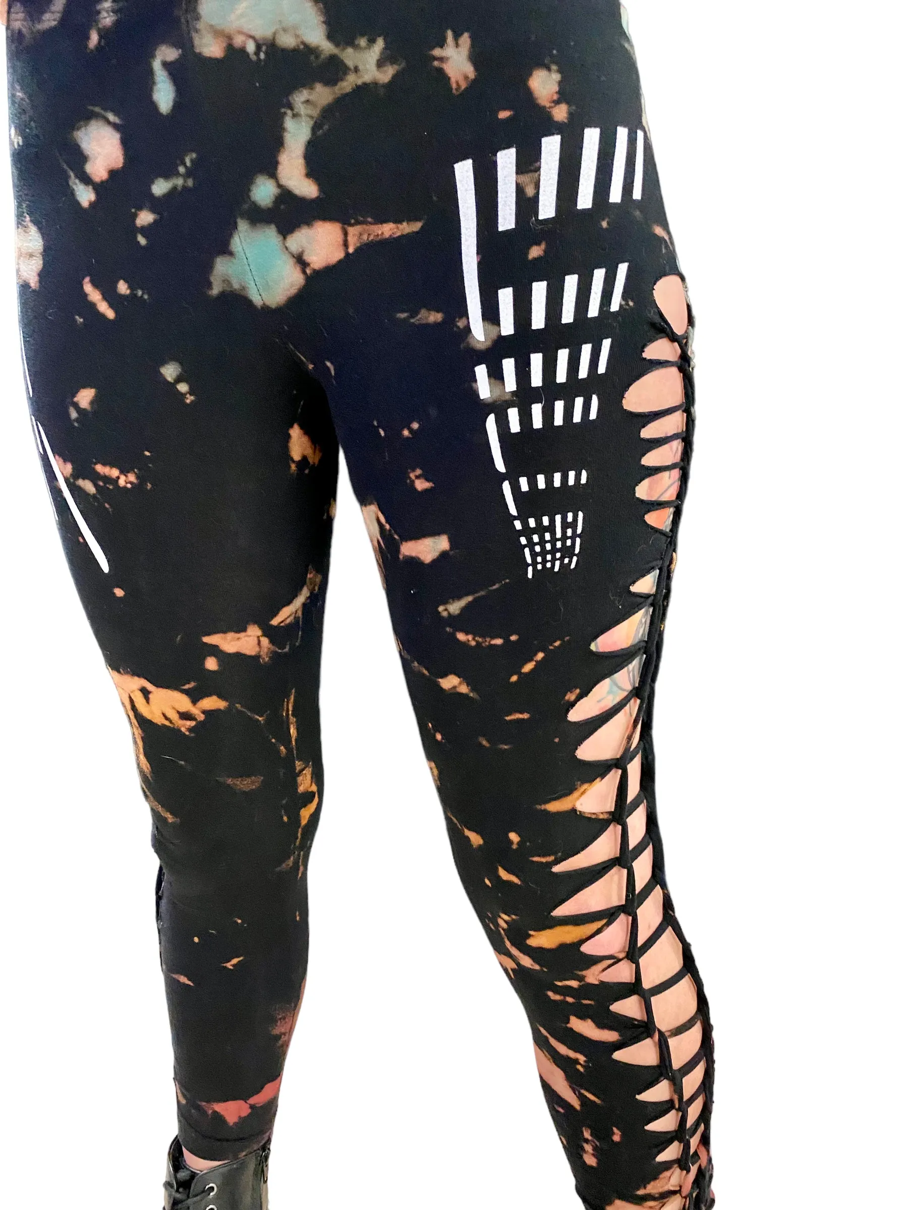 SV Photostrip Slit n' Weave Leggings