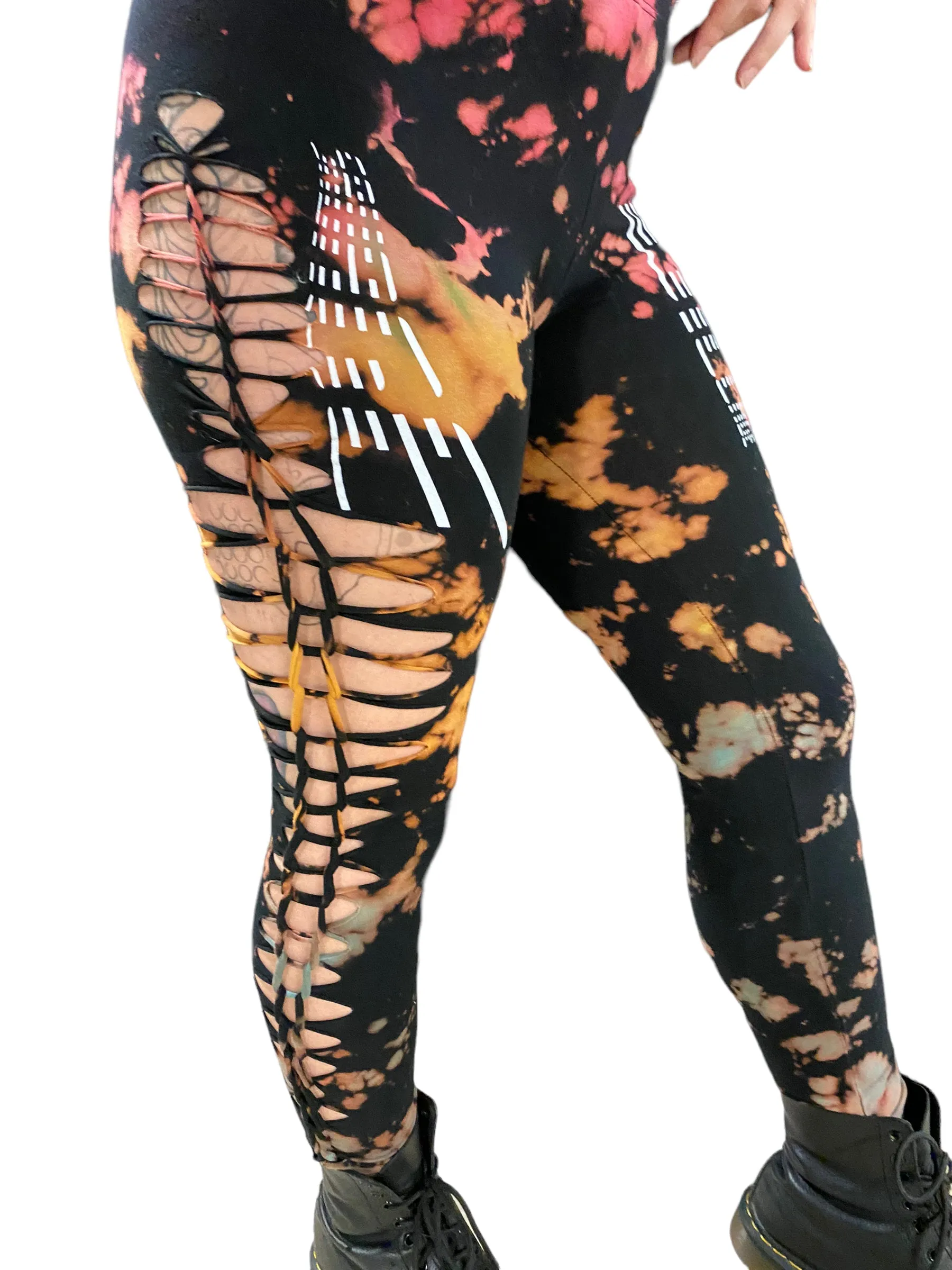 SV Photostrip Slit n' Weave Leggings