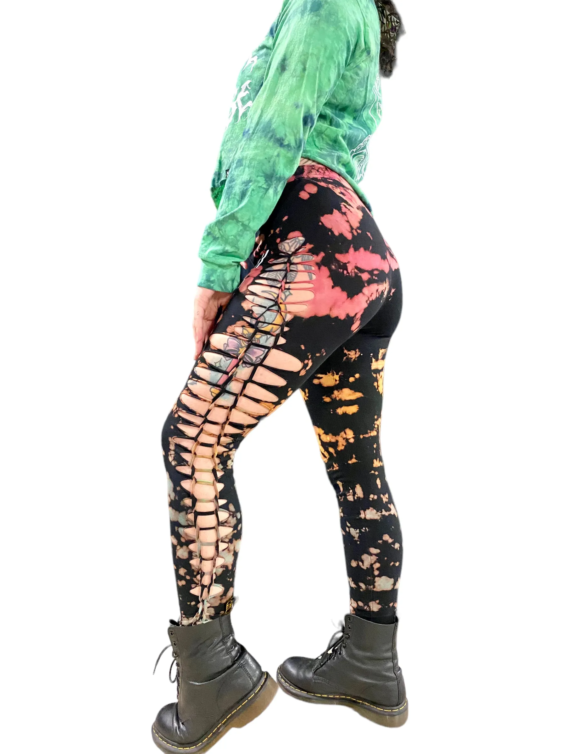 SV Photostrip Slit n' Weave Leggings