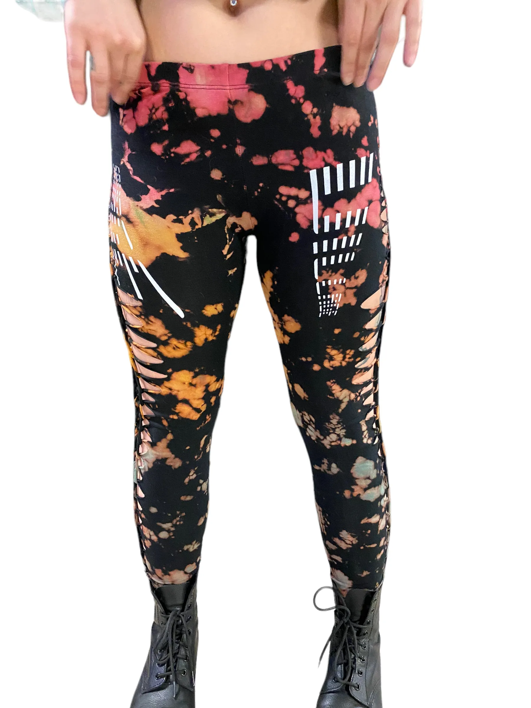 SV Photostrip Slit n' Weave Leggings