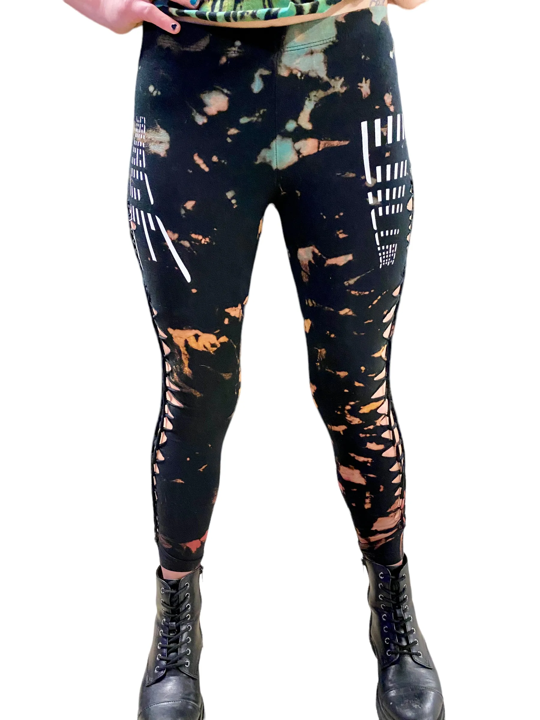 SV Photostrip Slit n' Weave Leggings