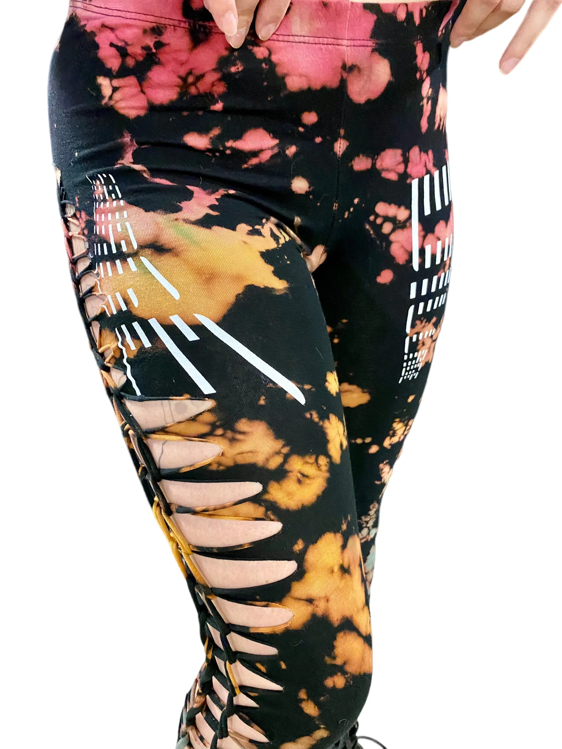 SV Photostrip Slit n' Weave Leggings
