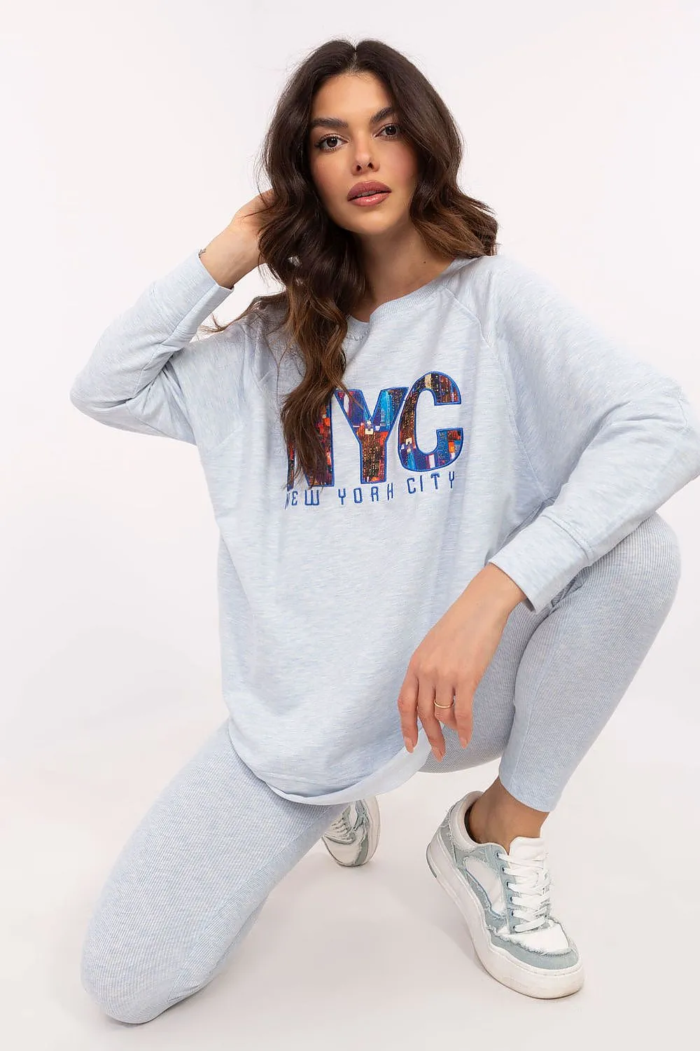 Sweatshirt and leggings casual set