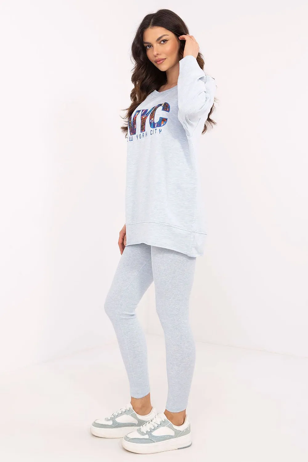 Sweatshirt and leggings casual set