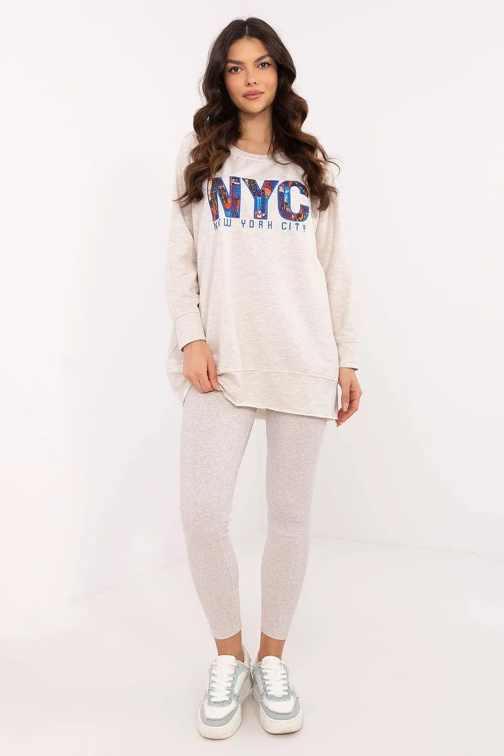 Sweatshirt and leggings casual set
