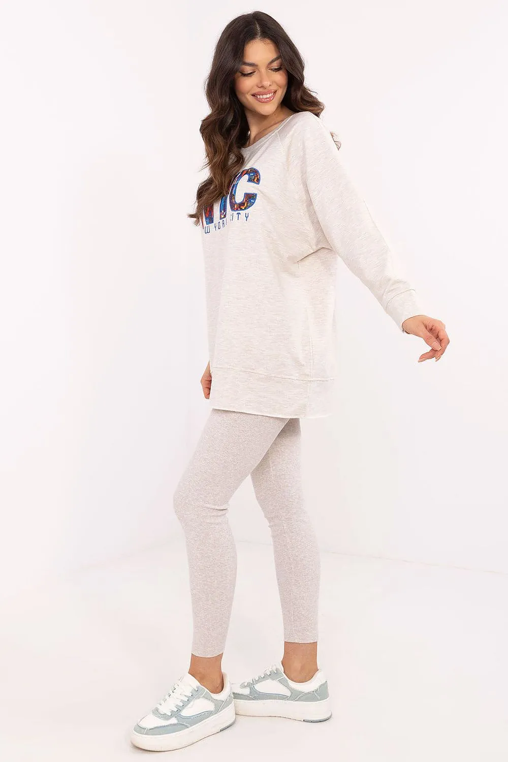 Sweatshirt and leggings casual set